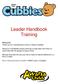 Leader Handbook Training