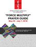 FORCE MULTIPLY PRAYER GUIDE May 29 - July 7, 2018