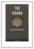 THE UDÂNA THE SOLEMN UTTERANCES OF THE BUDDHA TRANSLATED FROM THE PALI BY DAWSONNE MELANCHTHON STRONG