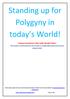 Standing up for Polygyny in today s World!