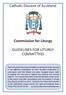 Commission for Liturgy GUIDELINES FOR LITURGY COMMITTEES