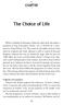 The Choice of Life CHAPTER