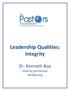 Leadership Qualities: Integrity