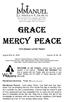 GRACE MERCY PEACE. August 28 & 31, 2016 Volume 79, No. 46