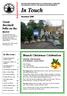 In Touch. Great Brickhill bells on the move. Branch Christmas Celebration. In this issue : November 2009