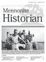 A PUBLICATION OF THE MENNONITE HERITAGE CENTRE and THE CENTRE FOR MB STUDIES IN CANADA