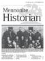 Historian. A PUBLICATION OF THE MENNONITE HERITAGE ARCHIVES and THE CENTRE FOR MB STUDIES IN CANADA