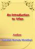 An Introduction to 'Irfan. Author : Ayatollah Murtada Mutahhari