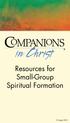 Resources for Small-Group Spiritual Formation
