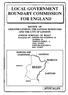 LOCAL GOVERNMENT BOUNDARY COMMISSION FOR ENGLAND