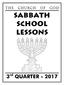 SABBATH SCHOOL LESSONS