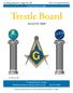 Trestle Board AUGUST Leesburg Masonic Lodge No. 58. Free & Accepted Masons