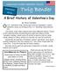 Greenwood United Methodist Church. A Brief History of Valentine s Day. By Steve Stalnaker