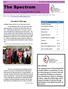 Page 1 The Spectrum Quarterly Newsletter Spring 2013