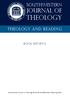 Southwestern. Journal of. Theology. Theology and Reading. book reviews