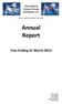 Annual Report. Year Ending 31 March New Zealand Friends of Israel Association, Inc. Honesty Integrity Commitment Vision Justice
