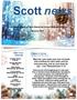 Scott. news. Monthly newsletter of Scott Memorial United Methodist Church January Mark Your Calendar. Pastor s Corner By Reverend Richard Hasley