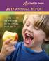 2017 ANNUAL REPORT. Ending Hunger in West Central Wisconsin. Thank you for the food.thank you for caring about me.