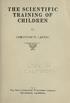 THE SCIENTIFIC CHILDREN TRAINING OF CHRISTIAN D. LARSON THE NEW LITERATURE PUBLISHING COMPANY LOS ANGELES, CALIFORNIA IQI2