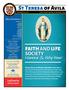 St Teresa of Avila FAITH AND LIFE SOCIETY. Novena & Holy Hour. Mass Schedule. Confirmation