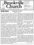 Church. Brookville NEWSLETTER. Reflections. Reflections. Where We Are Now. by Branch Worsham