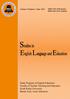 STUDIES IN ENGLISH LANGUAGE AND EDUCATION (SiELE)