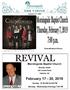 REVIVAL. February 17-20, David Miller. Morningside Baptist Church. Sunday 10:30 AM & 6:00 PM Monday - Wednesday Evenings 7:00 PM