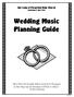 Wedding Music Planning Guide