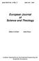 European Journal of Science and Theology