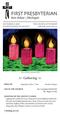 Gathering. THE CHURCH AT WORSHIP 8:00, 9:30, and 11:00 a.m. DECEMBER 23, 2018 FOURTH SUNDAY OF ADVENT