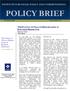 INSTITUTE FOR SOCIAL POLICY AND UNDERSTANDING POLICY BRIEF