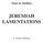 JEREMIAH LAMENTATIONS