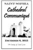 Saint Sophia. Cathedral Communiqué DECEMBER 6, th Sunday of Saint Luke