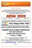 YEAR 40 01/ MONTHLY January 2018 JJANUARY Arya Samaj West Midlands would like to wish you a