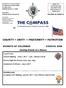 THE C MPASS. The Monthly Newsletter of Knights of Columbus # 8980 CHARITY + UNITY + FRATERNITY + PATRIOTISM KNIGHTS OF COLUMBUS COUNCIL 8980