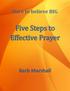 Five Steps to Effective Prayer