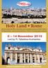 Holy Land Rome November 2019 Led by Fr. Tafadzwa Kushamba.