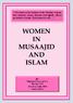 Women in the Musaajid in Islam Introduction