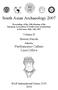 South Asian Archaeology 2007