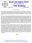 THE MOSAIC January 4, 2012 Volume 26 Issue 1