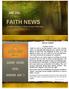 FAITH NEWS Monthly newsletter of Faith Christian Fellowship