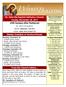 St. John the Baptist Orthodox Church Sunday November 26, th Sunday after Pentecost. Weekly Schedule of Services/Events