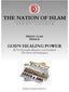 THE NATION OF ISLAM FRIDAY CLASS WEEK 26. GOD S HEALING POWER By The Honorable Minister Louis Farrakhan (The Final Call Newspaper)