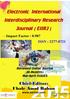ISSN Electronic International Interdisciplinary Research Journal (EIIRJ) Bi-monthly Reviewed Journal Mar- April 2015