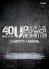 40 Days of. Unlimited Power. (Leader s Manual) I will pour out my spirit upon ALL people Acts 2:17 (NLT)