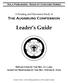A Reading and Discussion Study of. The Augsburg Confession. Leader s Guide