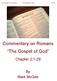 Commentary on Romans The Gospel of God