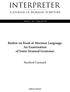 INTERPRETER. Barlow on Book of Mormon Language: An Examination of Some Strained Grammar. Stanford Carmack. A Journal of Mormon Scripture