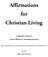 Affirmations for Christian Living