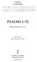 VOLUME 22. new collegeville bible commentary. psalms Dianne Bergant, C.S.A. SERIES EDITOR. Daniel Durken, O.S.B.